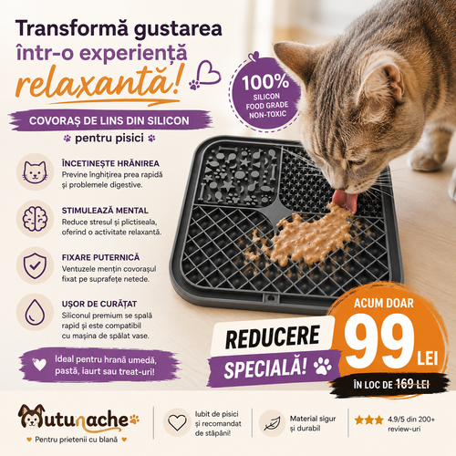 Covoraș de Lins pentru Câini și Pisici - LickiMat™